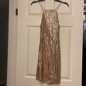 Gold sparkly dress